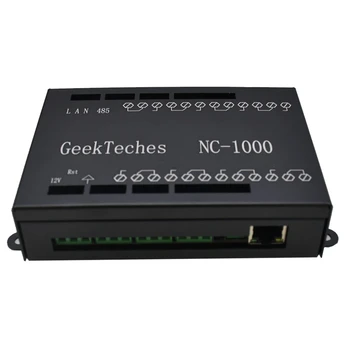 

NC-1000 Ethernet RJ45 TCP/IP Remote Control Board with 8 Channels Relay Integrated AC250V 485 Networking Controller DC7-24V Blac
