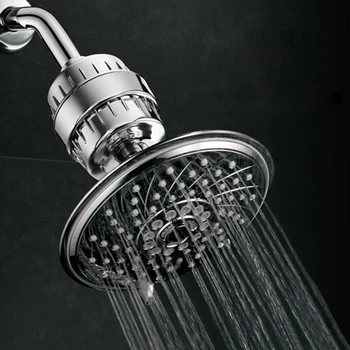 

Shower Filter Set 17-Stage Shower Water Filter Removes Chlorine Heavy Metal Ions for Household Bathroom Decoration