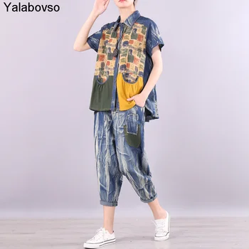 

2020 Summer Stand Collar Contrast Color Pocket Short Sleeve Casual Two-piece Suit Tracksuit Women Two Piece Outfits Punk Styles