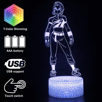 

Fortress Night Season 10 Catalyst Tier 1 Model 3D illusion Lamp Battle Royale Decoration Night Lights Perfect Christmas Gifts