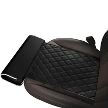 Авто Всесезонная искусственная кожа на ногу поддержка подушки сиденья автомобиля дома с пряжкой удлиненный универсальный дальнего вождения