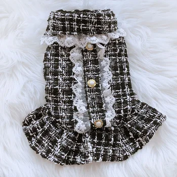 

Elegant Dog Puppy Princess Dress Small Dog Cat Pet Bow Dress Tutu Skirt Winter Dog Clothes Shirt for Yorkie Poodle
