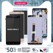 150mm Дисплей для Xiaomi Redmi Note 3 3 Pro LCD в сборе с тачскрином на рамке 5.5'' черный белый золото