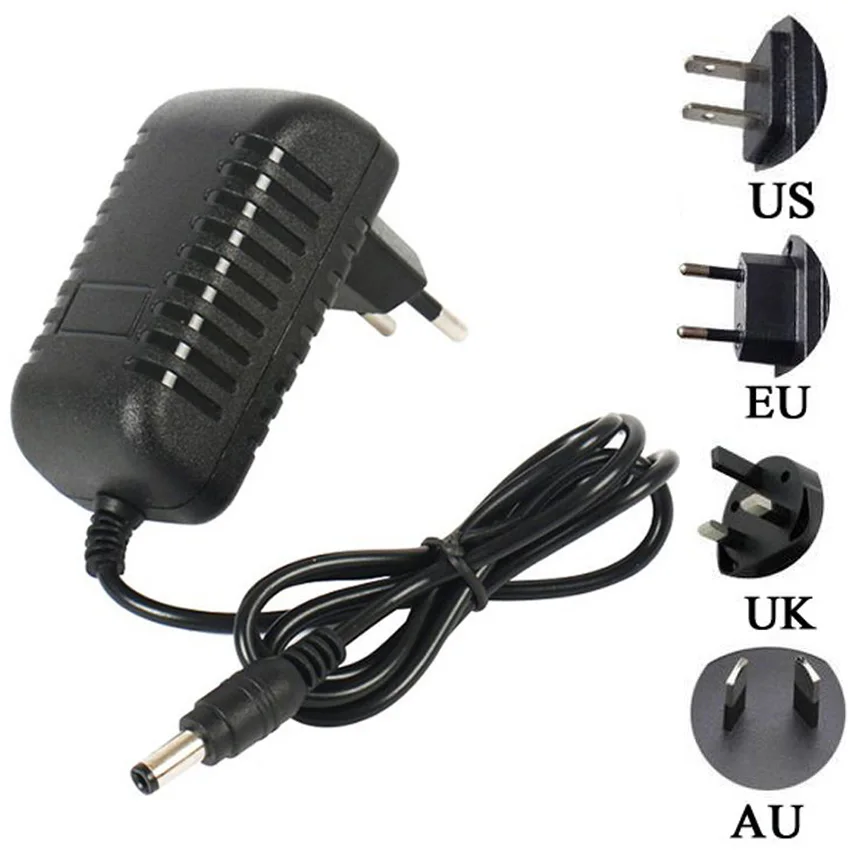 Rússia tailândia 3v 5v 6v 7v 10v 9v 12 1a 1.5a 2a au eua reino unido ue dc adaptador de alimentação 5.5*2.5 monitor regulamento carregador adaptador fonte