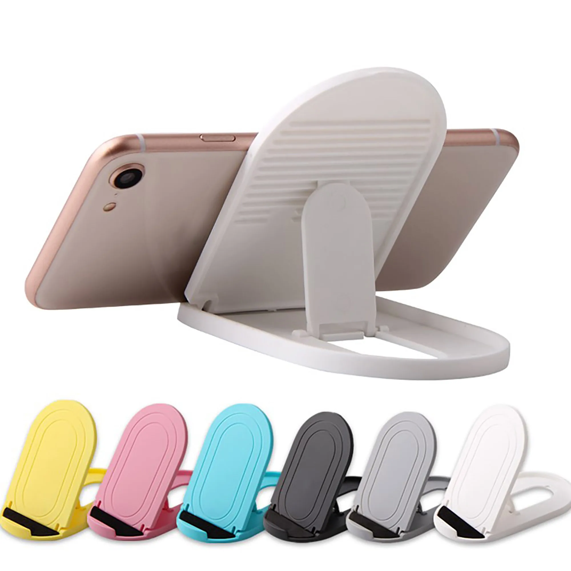 Cute Small desk accessories desk stand Universal iPhone Holder Flexible Cell Phone Holder 6colors Tripod smart Phone Stander