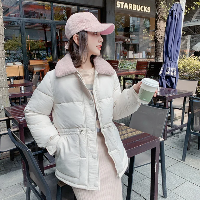 

Photo Shoot 19 Autumn And Winter down Jacket Women's Short Loose-Fit down Coat-Style Hair Cotton-padded Clothes Online Celebrity