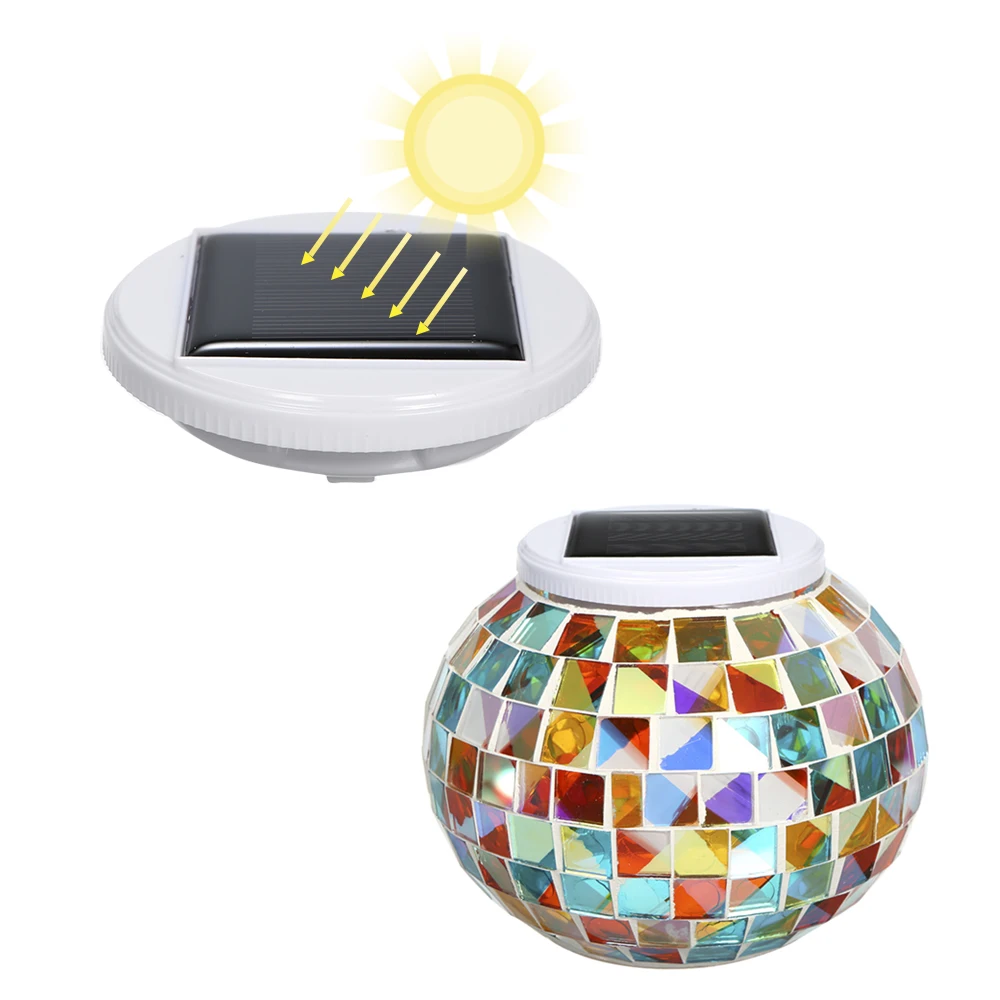 

Solar Powered Outdoor Camping Light Color Changing Ball Lamp Garden Table Decorative Night Lights Emergency Lamp