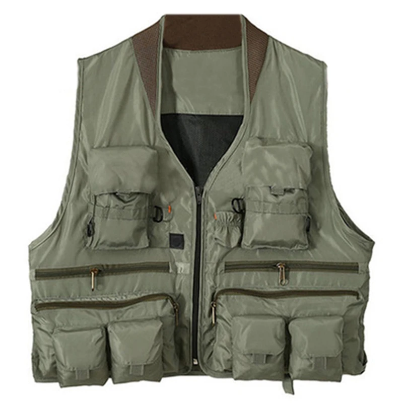 

Korean Fishing Vest Quick Dry Fish Vest Breathable Material Fishing Jacket Polyester Fiber Fish Jacket Photography Vest