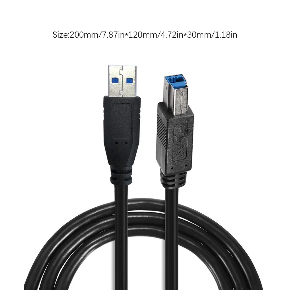Премиум принтеры/сканеры кабель для передачи данных 10 футов Superspeed USB 3,0 тип A мужской в B Мужской кабель для принтеров/сканеров