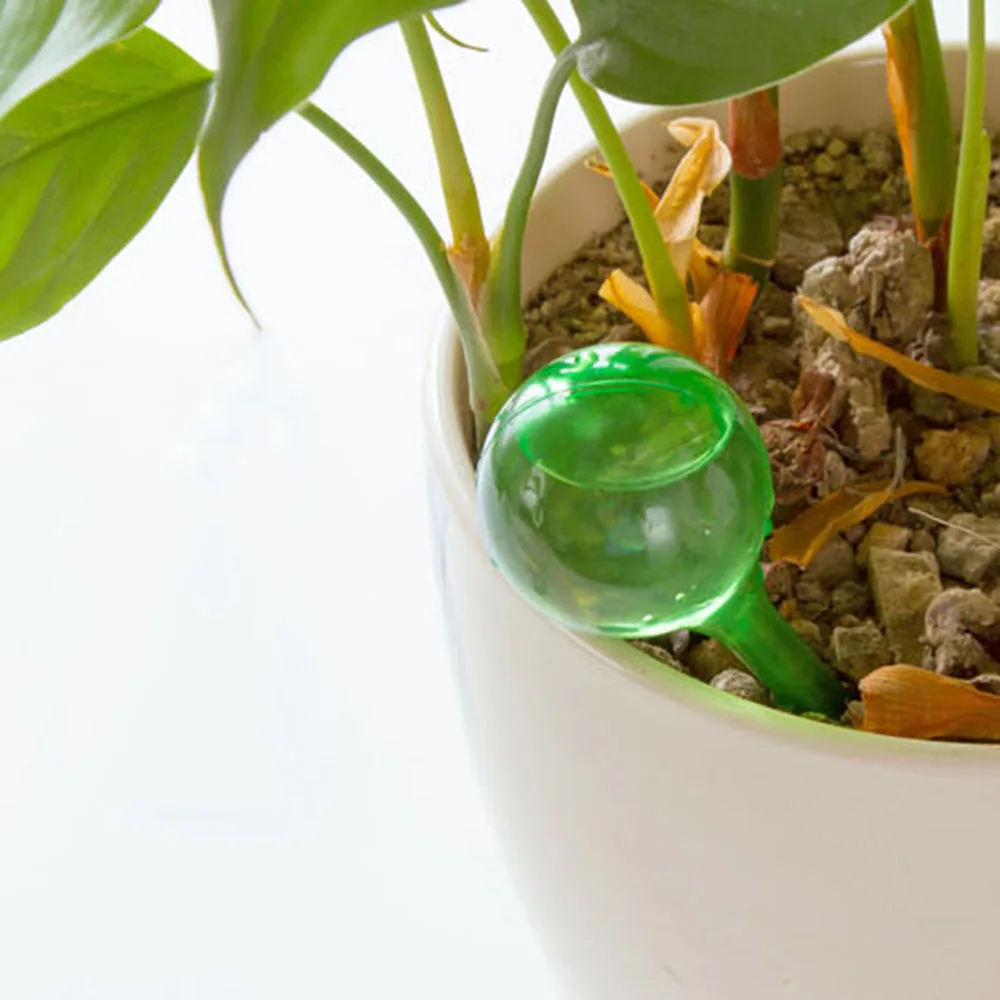

1/5pcs Automatic Plant Self Watering Water Feeder Plastic Pvc Ball Plant Flowers Water Feeder Indoor Outdoor Watering Cans
