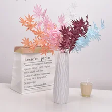Aliexpress - Simulation Maple Leaf Wedding Hall Decoration Maple Leaf Hotel Photo Studio Layout Artificial Plastic Branches and Leaves DIY