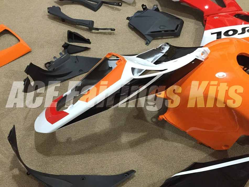 Инъекций ABS Полный комплект обтекателя подходит для Honda CBR600RR 13, 14, 15, 16, 17, F5 2013 Обтекатели Repsol высокая отключающая способность, лидер продаж