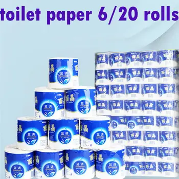 

2020 HOT Selling Functional Multi-Rolls Cored Toilet Paper Bulk Bath Tissue Home White Soft Paper 3PLY High Quality