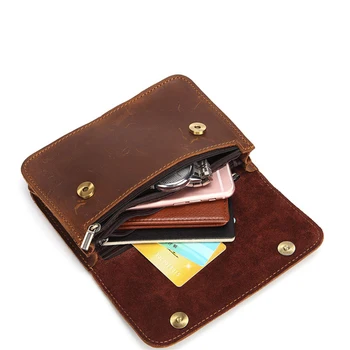 

BISI GORO Cow Leather Phone Coin Waist Bag Fashion Wear Belt Pocket Multi-function Heuptas Heren Outdoor Wear-resistant Pack