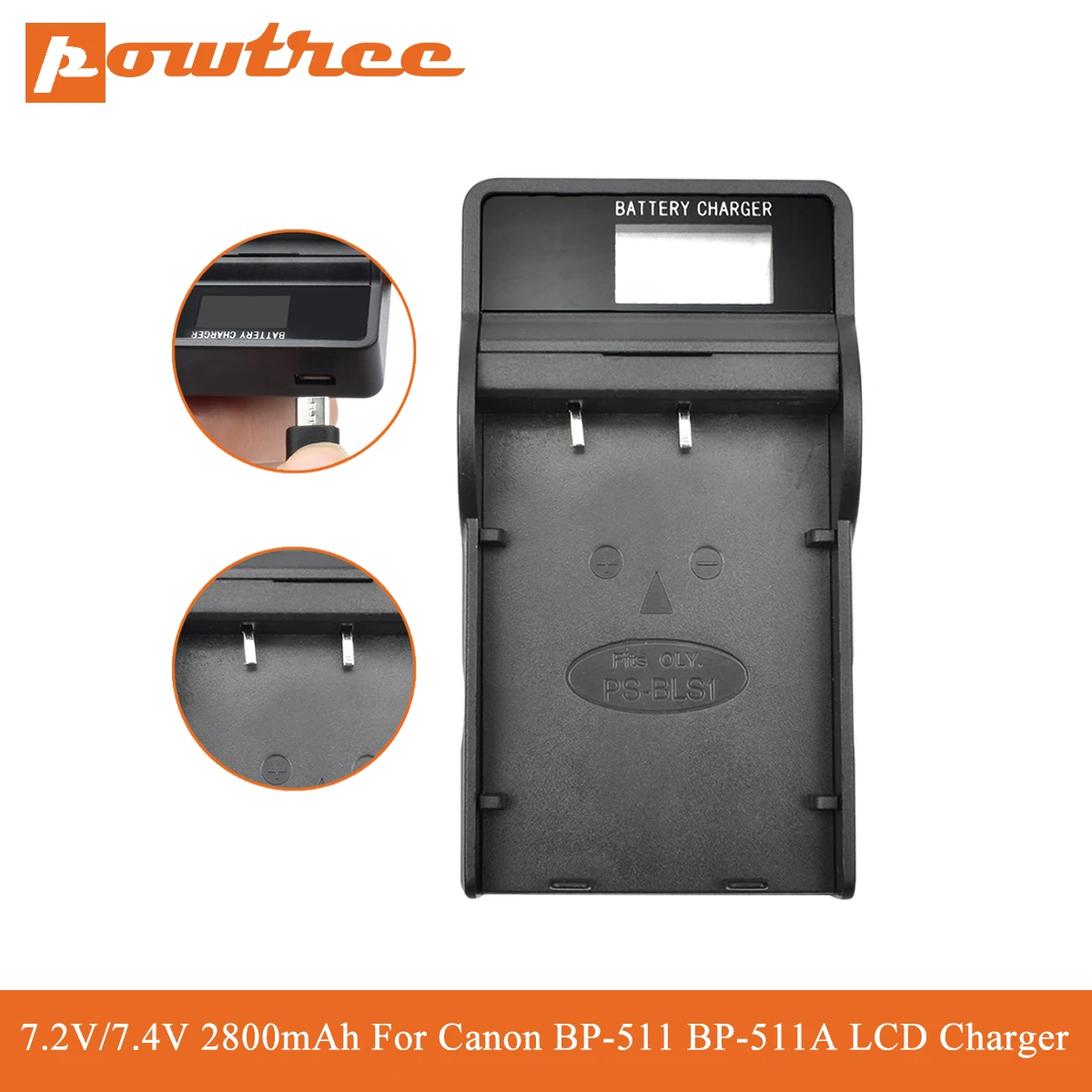 Powtree 2800 мА/ч BP 511 Батарея 511A BP511 для Canon G6 G5 G3 G2 G1 EOS 300D 50D 40D 30D 20D 5D MV300i цифровой Камера