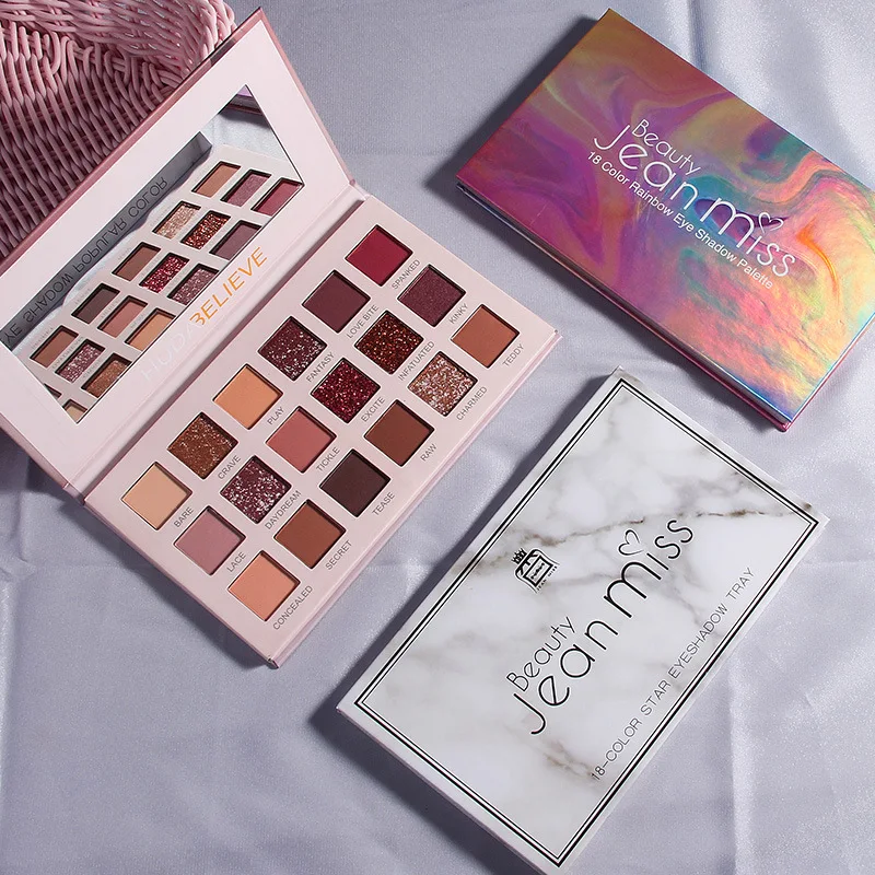 

Beauty Glazed Eyeshadow Pallete 18 Color Colorful Waterproof Concealer Makeup Pallete Lasting-Effect Eye Shadow
