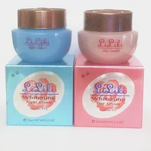 Отбеливающий крем Liliki, набор для удаления веснушек, против темного отбеливания кожи(дневной крем+ ночной крем и очиститель