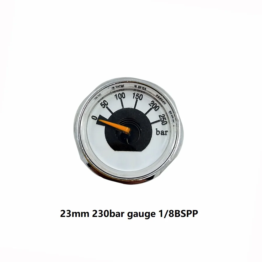 Пейнтбол PCP пневматическая винтовка мини маленький измеритель перепада давления Манометр 3500 psi, 250 бар, 350 бар 1/8BSPP G1/8 нитей