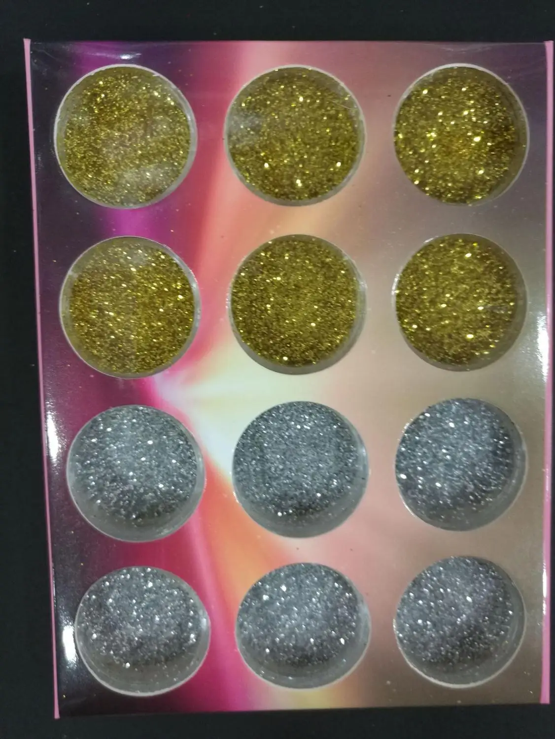 gold silver 12 коробок, 12 цветов, 3 мм, блестки в форме сердца~ ультратонкие~ Выберите цвет~ искусство • Лицо • фестиваль • ремесло • 1 г/банка 3 мм, тонкое цветное сердце - Цвет: gold silver