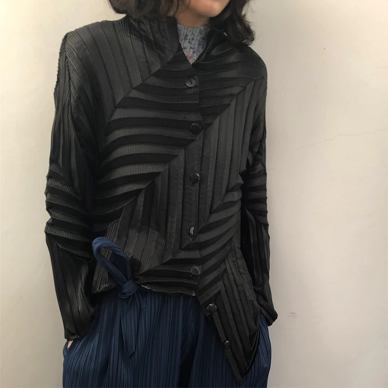 Miyake Style Designer Textured Hand Pleated