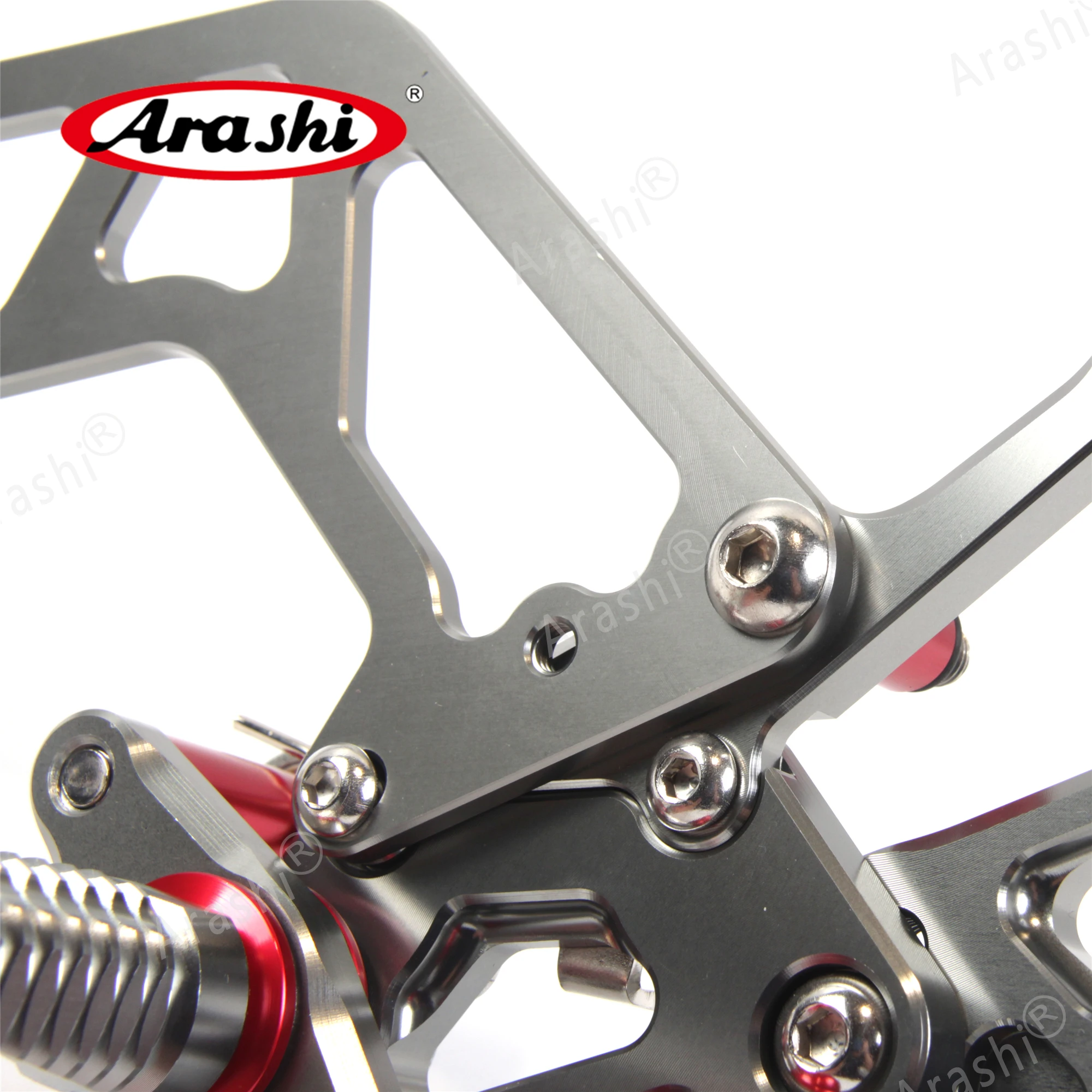 Arashi MT10 для YAMAHA MT 10 CNC регулируемая подножка задние наборы Rearset подножка подставка для ног 16 17 FZ10 FZ 10 Aluminmum
