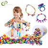 DIY Handmade Beaded Toy with Accessory Set Children Girl Weaving Bracelet Jewelry Making Toys Educational Children Gift ZXH 1