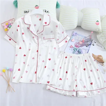 

Youhottest Ladies Sleeveless Silk Pajamas Two Piece Set Women Sleepwear