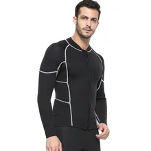 SBART Мужской гидрокостюм куртка черная передняя молния неопрен Нейлон Дайвинг костюм мужской комбинезон топы Для Сноркелинга сёрфинга плавания