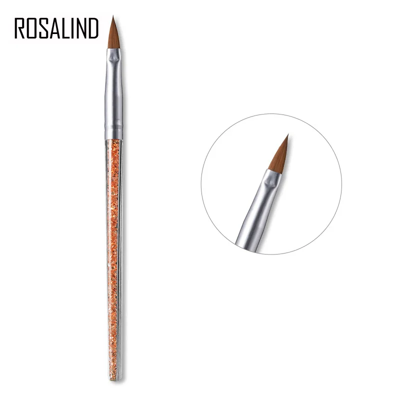 ROSALIND кисточки для маникюра, дизайнерский набор инструментов, 3D гелевые акриловые кисти, карандаш для ногтей, кисти для дизайна ногтей