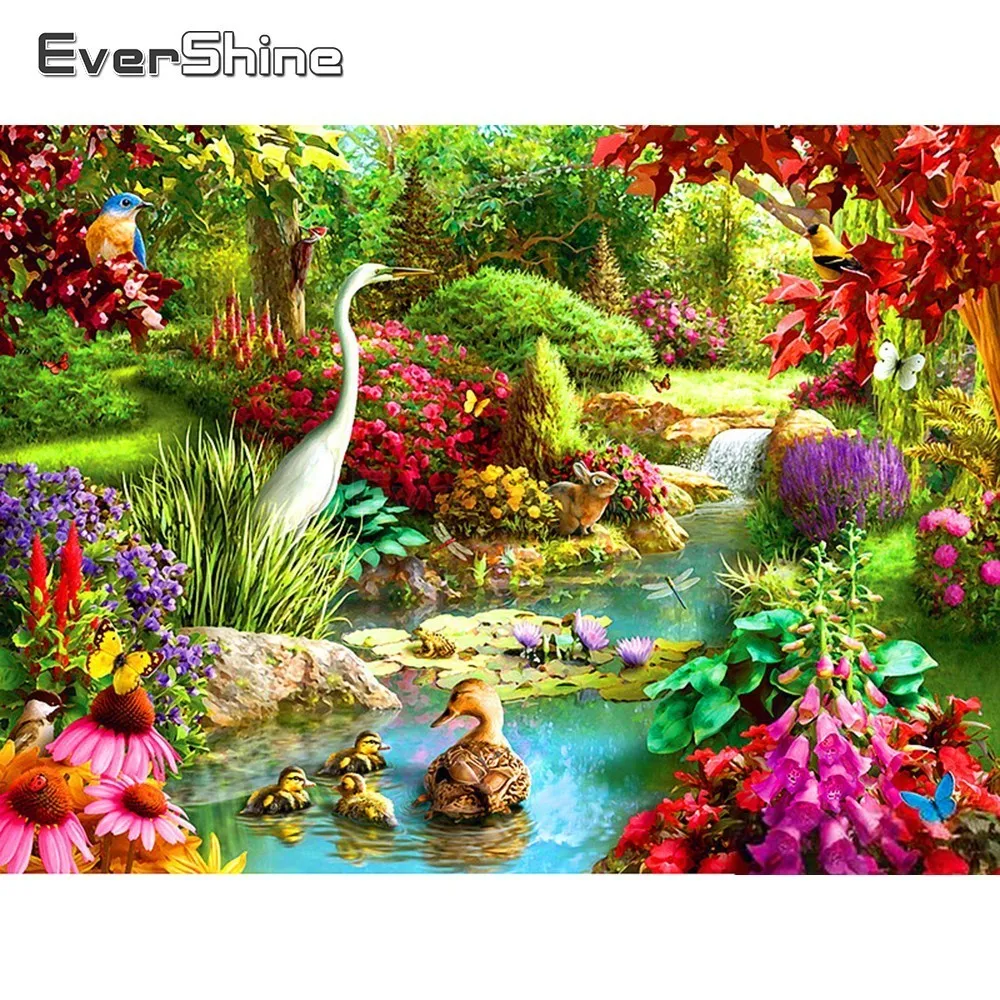 EverShine 5D Diamond Painting Scenery Cross Stitch Embroidery Mosaic Rhinestones Wall Decor Handicraft Art Manual Hobby | Дом и сад