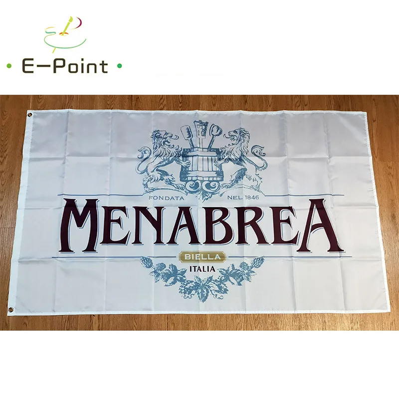 Menabrea Beer Flag 3Ft * 5Ft (90*150Cm) Dimensioni Decorazioni Natalizie Per Home Banner Indoor Outdoor Decor Ber93