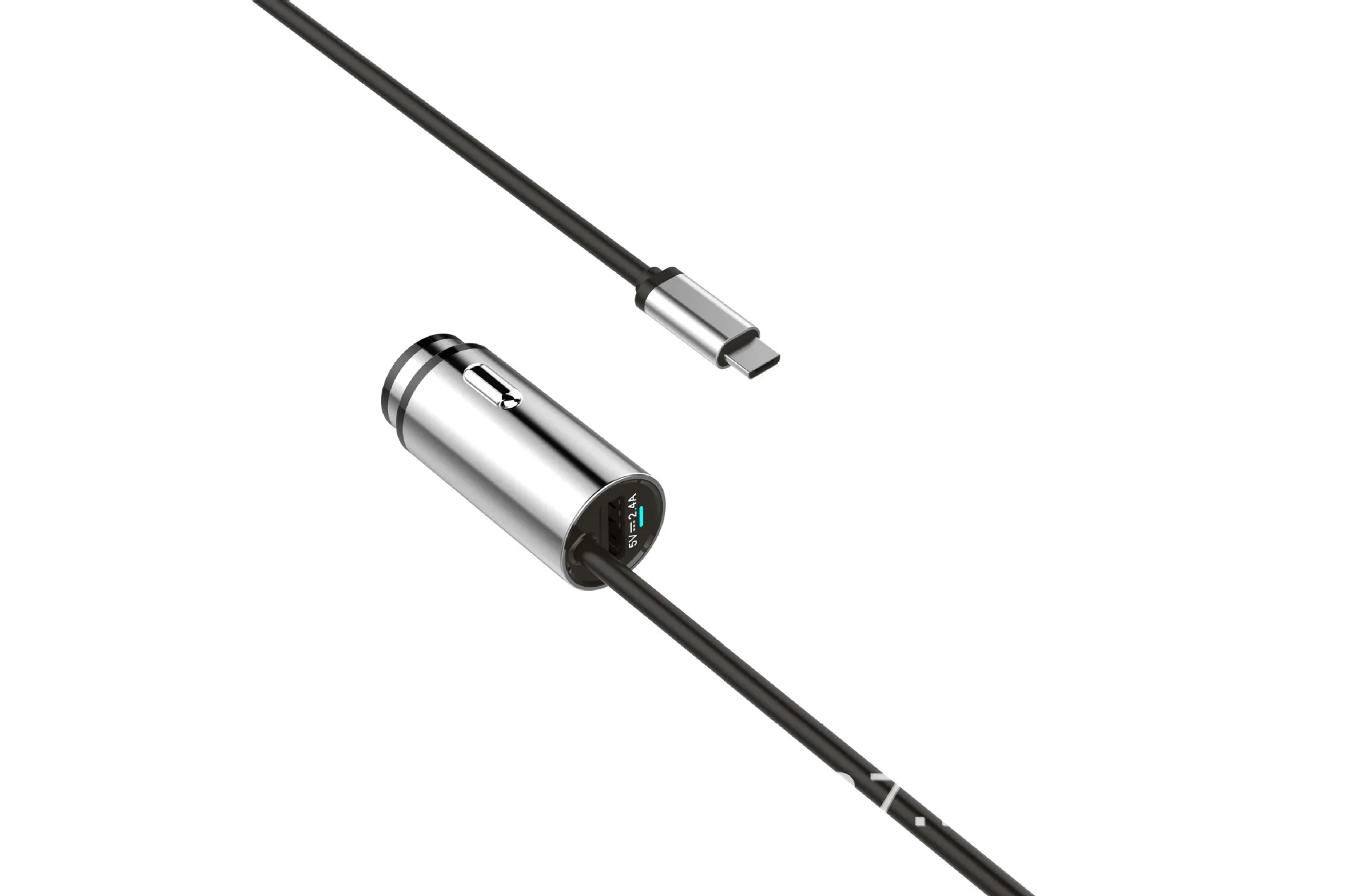 Amazon горячие модели, USB Автомобильное зарядное устройство. 3.4A с линией нержавеющей стали металлическое зарядное устройство для автомобиля, зарядное устройство мобильного телефона Быстрая зарядка