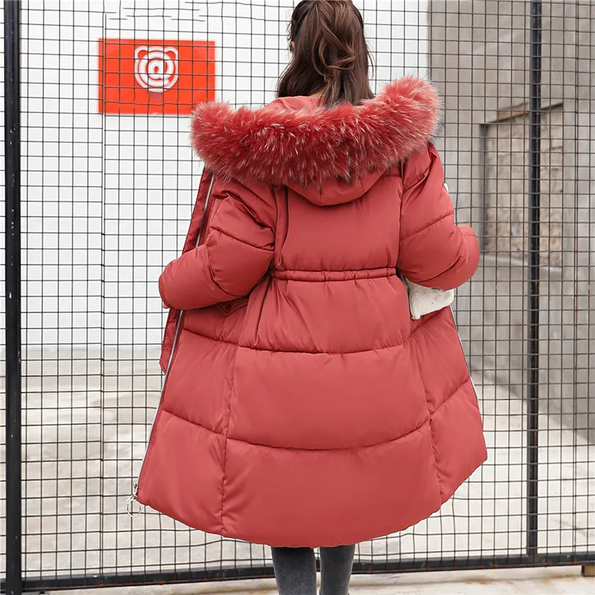 Длинная теплая Толстая Женская куртка, зимняя теплая куртка для женщин, женская зимняя куртка, стеганая верхняя одежда, Chaqueta Mujer, пальто, парка