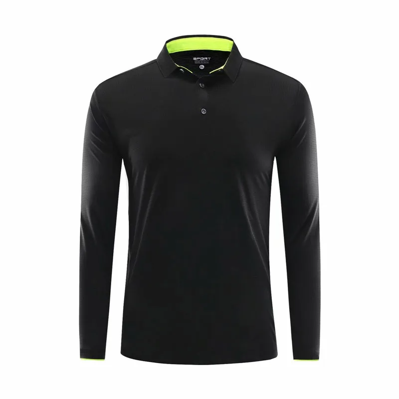 Long Sleeve Running Shirts Men's Quick Dry Fit Tennis Shirt Boys Women Outdoor Running T Shirt Badminton Sportswear Clothes - Цвет: SYL2191 black