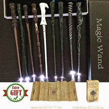 22 tipos harris varinhas mágicas sirius hermione dumbleindsdore luz varinha mágica com caixa de presente embalagem 1 harried marauder mapa presente