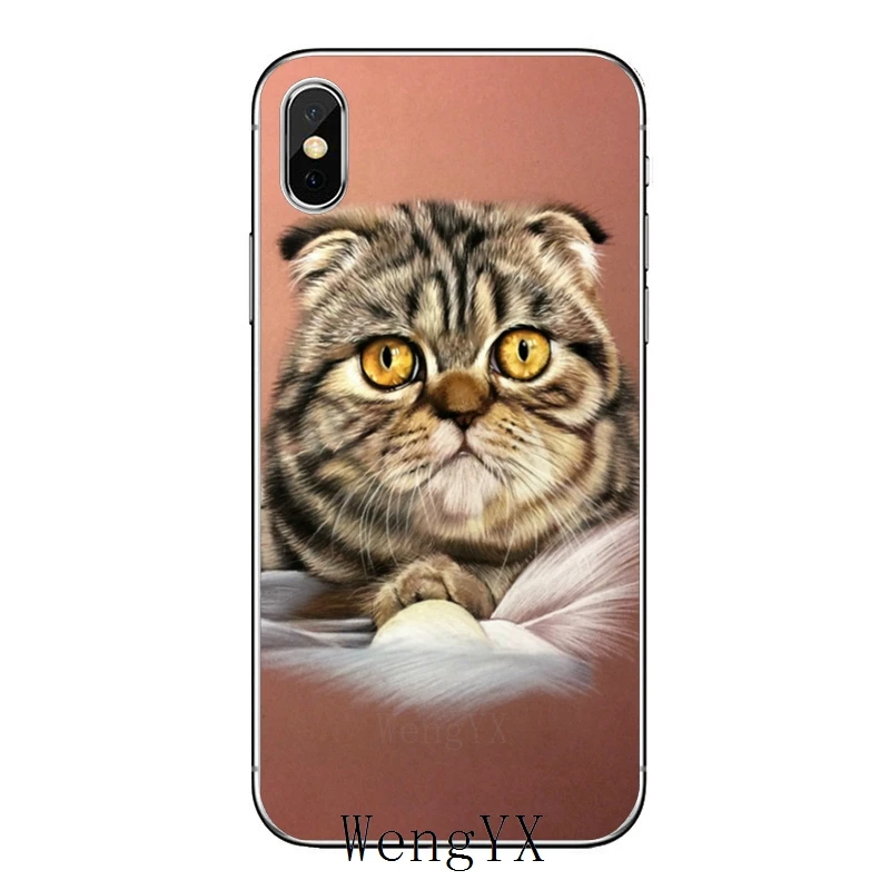 Шотландский Сложите cat Мягкий чехол для samsung Galaxy J8 J7 J5 премьер-профессионал J3 A3 A5 A7 - Цвет: fold-cat-A-02