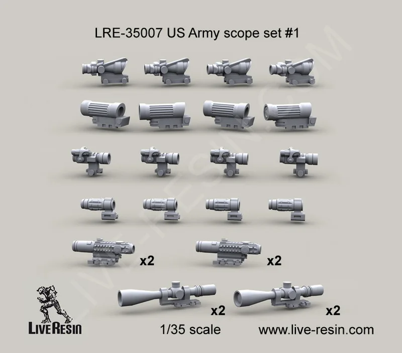 [Набор масштабных моделей] живой смоляной LRE-35007 1/35 армейский комплект прицела США 1