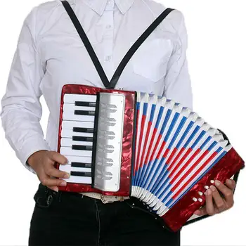 

17 Key 8 Bass Professional Mini Accordion Educational Musical Instrument Celluloid Accordion for Kids Adult