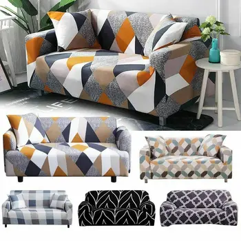 

Stretch Elastic Sofa Cover for Living Room Slipcovers Sectional Couch Armchair Seat L Shaped Slipcover