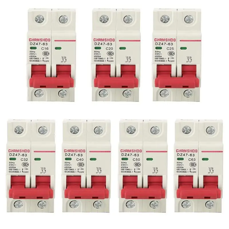 

DZ47-63/2P Short Circuit Overload Protection Circuit Breaker Air Switch Household Manual Smart Circuit Breaker Automatic Switch