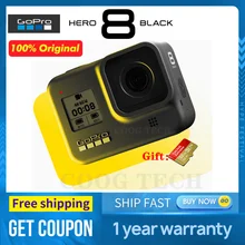 Original GoPro HERO 8 Schwarz Action Kamera Go Pro Wasserdichte Sport 4K Ultra HD Video1080p Live-Streaming vs insta360 EIN R