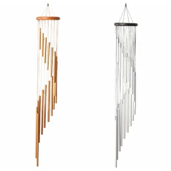 

Solid Wood Rotating 18 Tube Wind Chime Ornaments