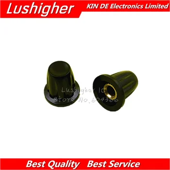 

10pcs Bakelite Potentiometer Knob Hole 4MM For WH5 WXD3-13 K17-01 Potentiometer