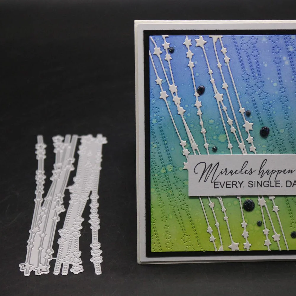 Метеор Рождество металлические Вырубные формы неправильный трафарет звезда