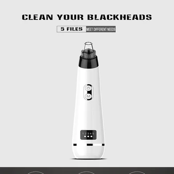 

Black Dot Remover Vacuum Face Nose Acne Pore Cleaner Replaceable Tip Electric Face Cleaner Skin Care Tool Machine Face Care Kit