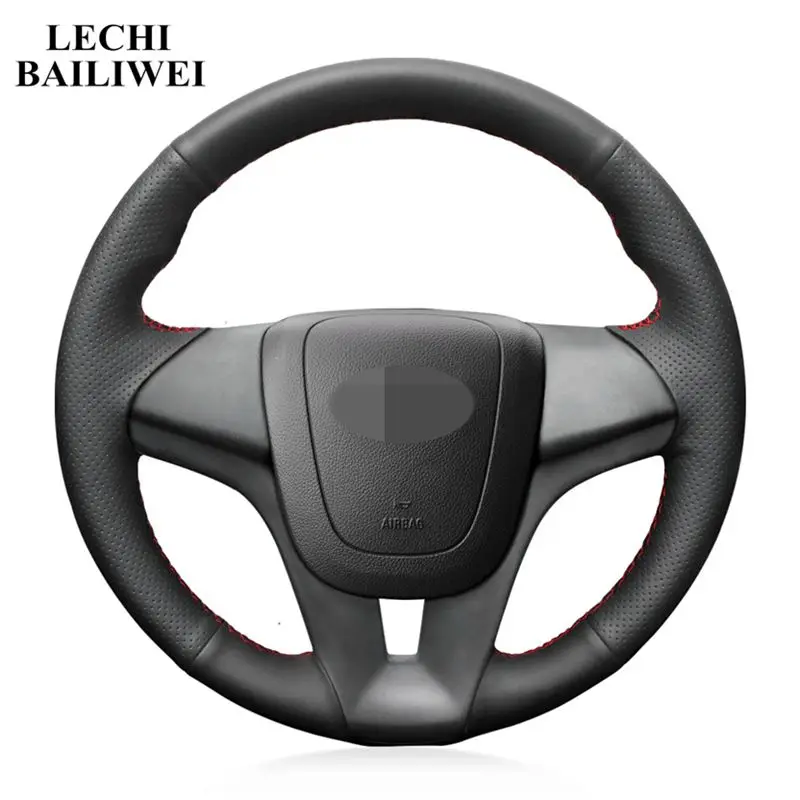 Чехол рулевого колеса из натуральной кожи для Chevrolet Orlando 2010 Cruze 2009 2014 Aveo 2011 2014|Чехлы