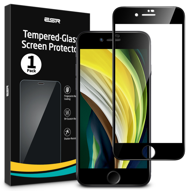 Tempered Glass for iPhone SE 2020 SE3 2022 Screen Protector Full Cover Tempered Glass for iPhone SE 2020 8 7 6s Screen Flims