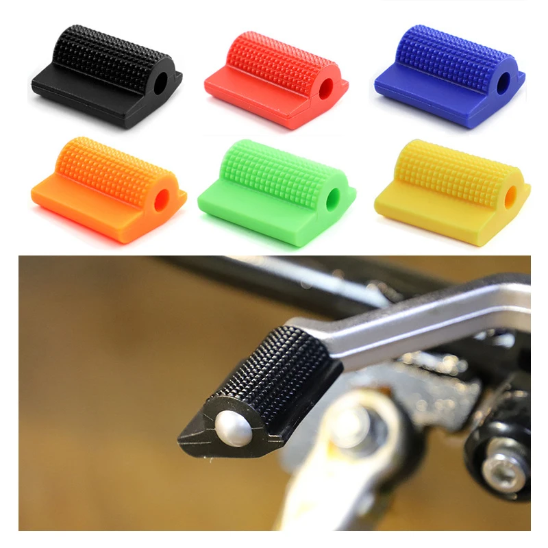 Universal Six Color Motorcycle Shift Gear Lever Pedal Rubber Cover Shoe Protector Foot Peg Toe Gel For Yamaha Mt 07 Etc Model motorcycle accessories,motorcycle foot pedals