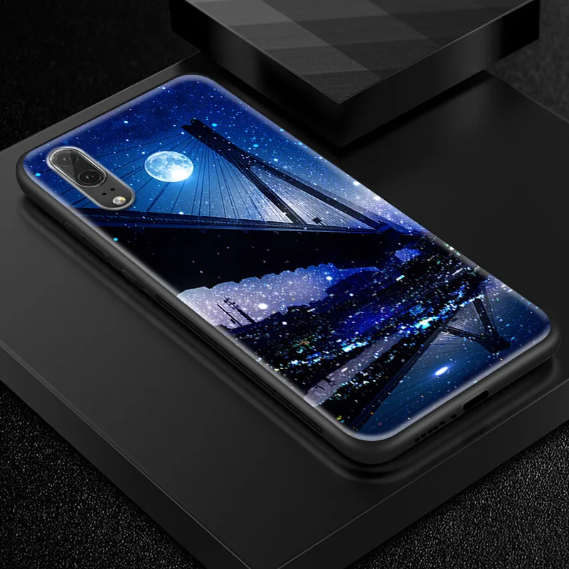 W314 Чехол из закаленного стекла для huawei P20 P30 Lite Plus Honor 6X Nova3i P Smart+ Pro Y6 Y7 Prime Y9 Pro Soft TPU Coques - Цвет: W314