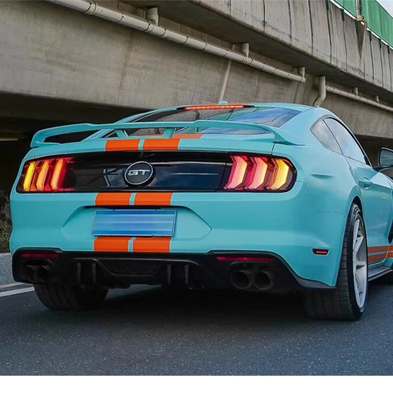 Для нового Mustang спойлер из углеволокна крыло багажника хвост- Ford Mustang ABS Материал праймер цвет автомобиля spoile задняя губа